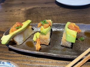 Kaluna crispy rice cake  at Blue Sushi Sake Grill in Westlake