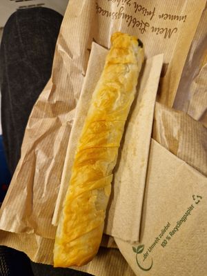 Vegane Spinatstange at Traffic Snack - Hauptbahnhof in Frankfurt