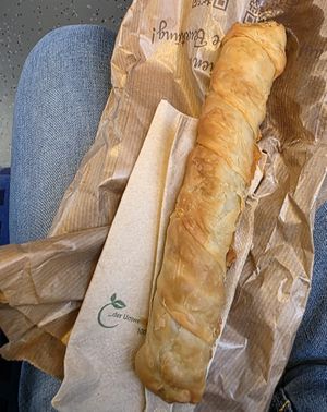 Vegane Spinatstange at Traffic Snack - Hauptbahnhof in Frankfurt