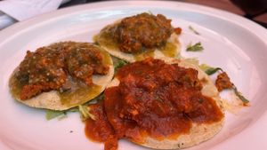 Sopecitos vegan style at Fiesta Oaxaca in Santa Fe