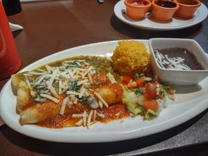 Enchiladas, Christmas Style at Fiesta Oaxaca in Santa Fe