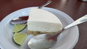 Vegan cheesecakee  at Fiesta Oaxaca in Santa Fe