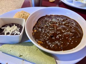 Mole Oaxaca plate  at Fiesta Oaxaca in Santa Fe