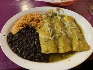 Suizas Enchiladas  at Fiesta Oaxaca in Santa Fe