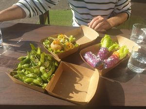 Crunchy Salmon & Veggies at Onocubes in Frankfurt