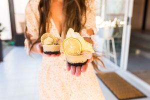 Lemon Cheesecake at Maple & Sage in Maleny