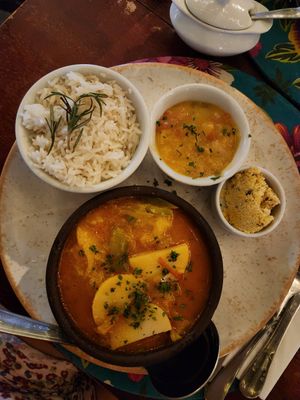 vegan moqueca at Quintal Verde in Paraty