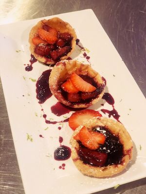 Fried fruit deliciousness!  at Capullo Cocina Mexicana in Walnut Creek