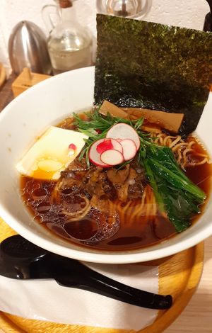 Vegan Ramen at Ramen Cafe de Iino in Tokyo