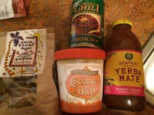 Dinner/dessert on my last night at Hawaiian Moons Market in Kihei