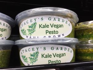 Kale pesto  at Hawaiian Moons Market in Kihei