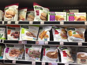 Vegan meats  at Hawaiian Moons Market in Kihei