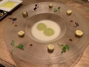 onion soup at Chez Tomo in Tokyo