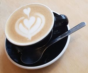 Cappuccino at Bleu Olive in Paris