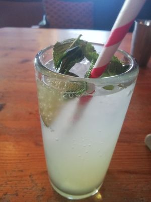 Sweet lime and mint soda at Thali in Bristol