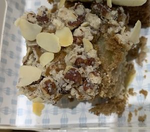 Pecan apple crumble slice, yum!  at Kürtősh in Randwick