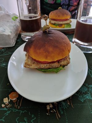 Tofu Sandwich at Magic Monkey 悟空活菌茶 - WùKōng Huó Jūn Chá in Chishang