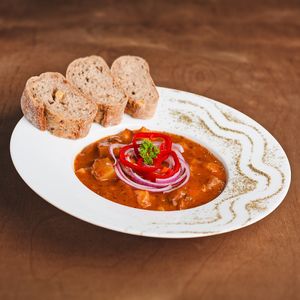 Traditional czech goulash but plant based. Come to try :) at Vegato-Vaclavak in Prague