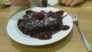 Yummy Brownie at Vegato-Vaclavak in Prague
