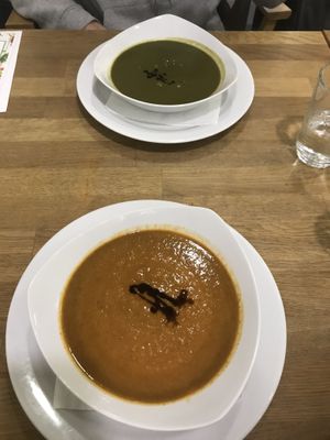 soups at Vegato-Vaclavak in Prague
