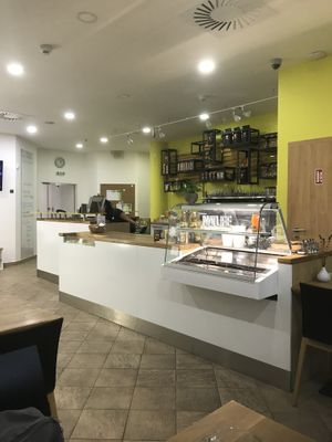 bar/reception at Vegato-Vaclavak in Prague