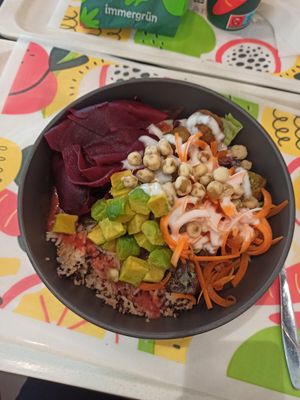 Sorry for the shaky photo, was too eager to eat :D at immergrün in Aachen