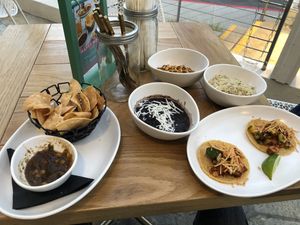 $2 bites from HH menu and tiny $3 tacos at Tocaya Modern Mexican - One Paseo in San Diego