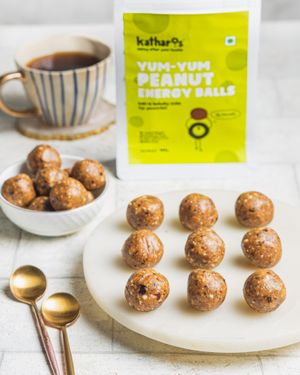 These energy balls are a perfect snack for people who are health conscious and have a sweet tooth. 
Made with the goodness of peanuts, dates and nothing else! at Katharos Foods in Mumbai