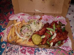 The chick'n flavoured with Kansas BBQ at Döner Summer in York