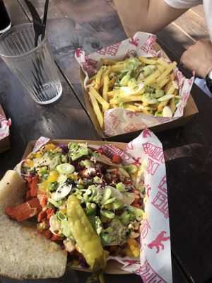 Kebab and fries  at Döner Summer in York