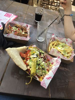 Kebab, fries and chicken  at Döner Summer in York