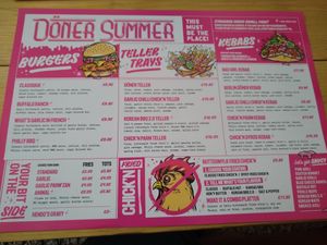 Food menu 09.05.2022 at Döner Summer in York