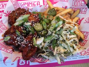 Korean BBQ Chick’n Combo  at Döner Summer in York