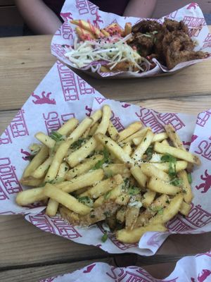Garlic parm fries  at Döner Summer in York