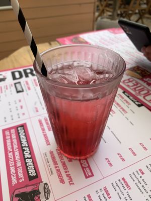 Sour cherry soda  at Döner Summer in York