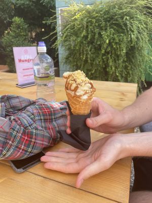 Biscoff sauce with honeycomb   at Döner Summer in York