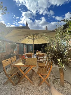 Outside seating  at Döner Summer in York