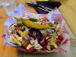 Garlic chick'n chilli teller (October 2022) at Döner Summer in York