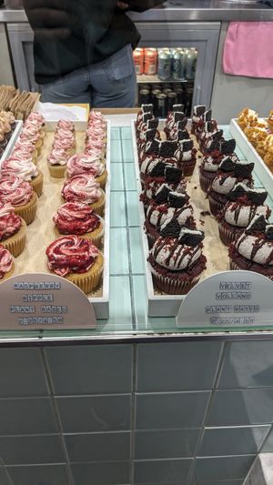 Vegan cupcakes at Crumbs & Doilies in London