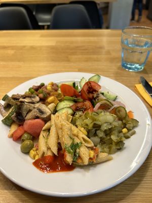 Various salads and vold foods  at Zilla in Vantaa