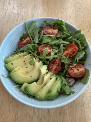 Avocado salad at Echo Cafe in North Vancouver