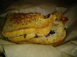 Roasted Vegetable Sandwich. Yummy. at Toasted in Windermere