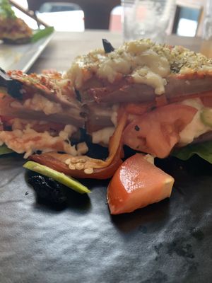 Eggplant   at La Masa Pizzería Conceptual in San Juan