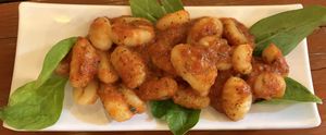 eggless gnocchi!  at La Masa Pizzería Conceptual in San Juan
