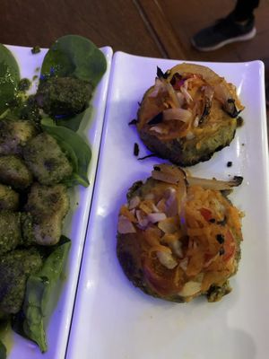 Vegan crostini  at La Masa Pizzería Conceptual in San Juan