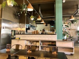 Open kitchen vibe at Bamboo Plant Power in Cape Town
