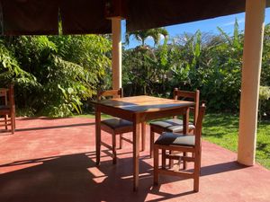 Outdoor seating. at Casa Italia in Nuevo Arenal