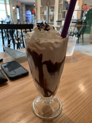 Chocolate shake at Korny Vibes in Houston