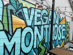 Backyard patio at Korny Vibes in Houston