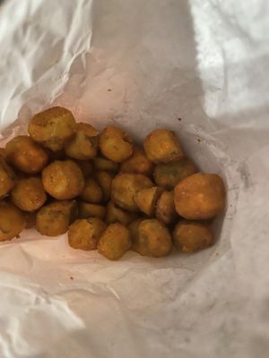 Fried Okra at Korny Vibes in Houston